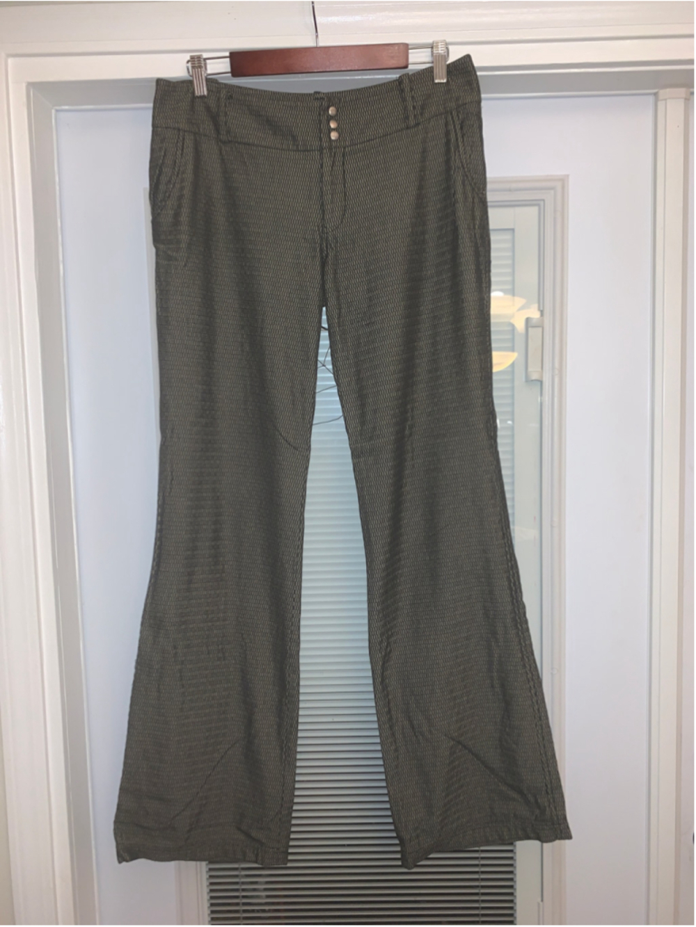 Women's Sameunderneath Trousers Size 30 Black grey Patterned Pants